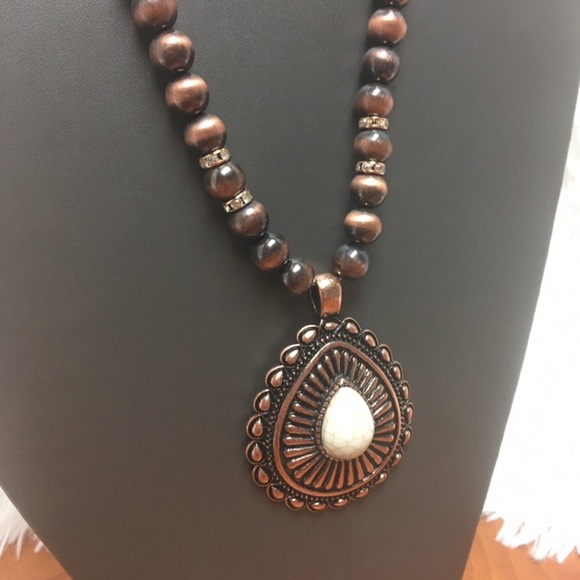 Jewelry - Western Copper & Stone necklace